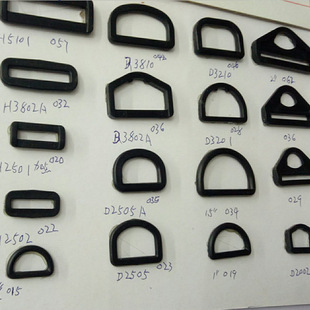 塑料配件厂家专业生产d形扣 塑料d型环 箱包配件现货批发