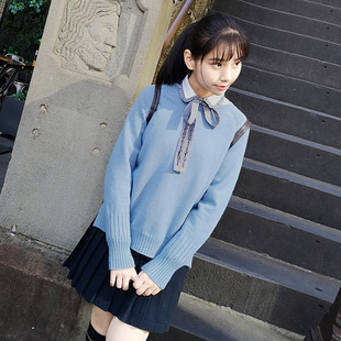 初中女学生毛衣