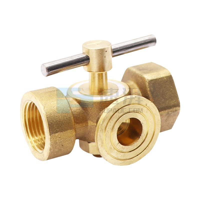 奥华aohua三通旋塞压力表三通旋塞手动放水旋塞阀