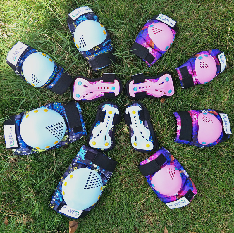 护具儿童轮滑鞋护具溜冰鞋护具男女滑板车护具滑板自由人护具彩壳