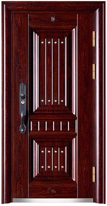 现货 锌合金 甲级防盗门进户门 选配指纹锁 双色防盗门 可定制