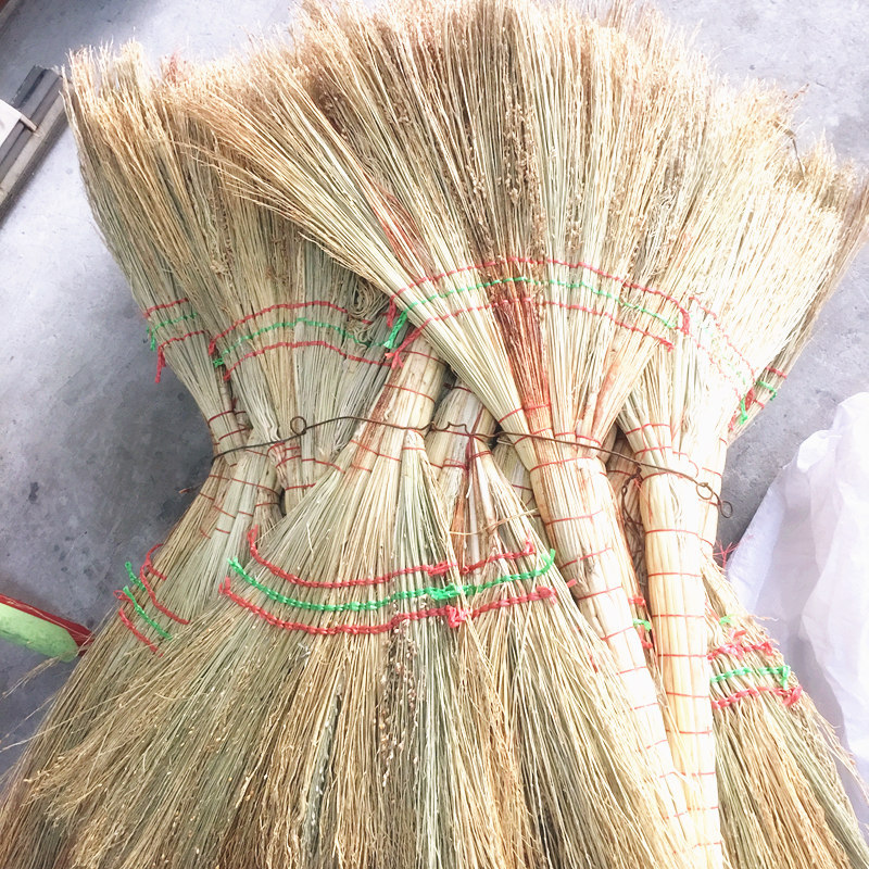 工地物业漂白大笤帚高粱苗大扫把扫帚不带种子小号金丝苗笤帚批发