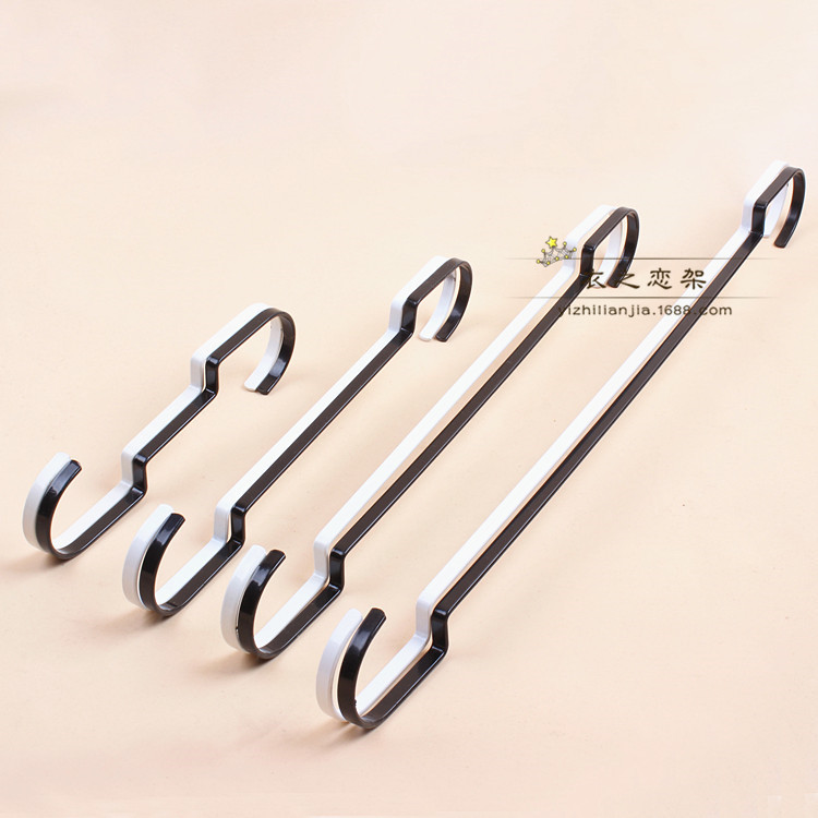金属挂钩s钩扁钩服装店厨房多功能黑色白色加长电镀喷漆箱包收纳