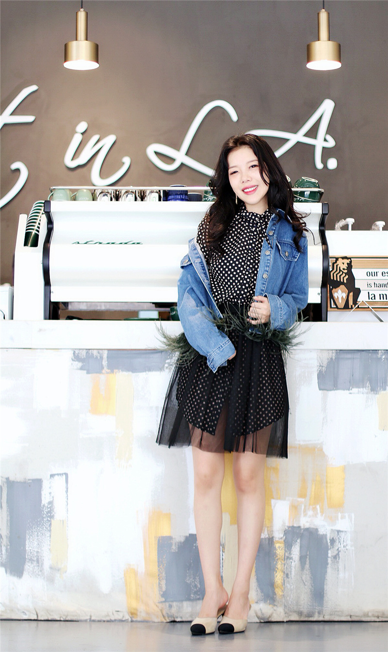 豆豆姐大清仓 鸵鸟毛纯棉水洗丹宁外套 不退换