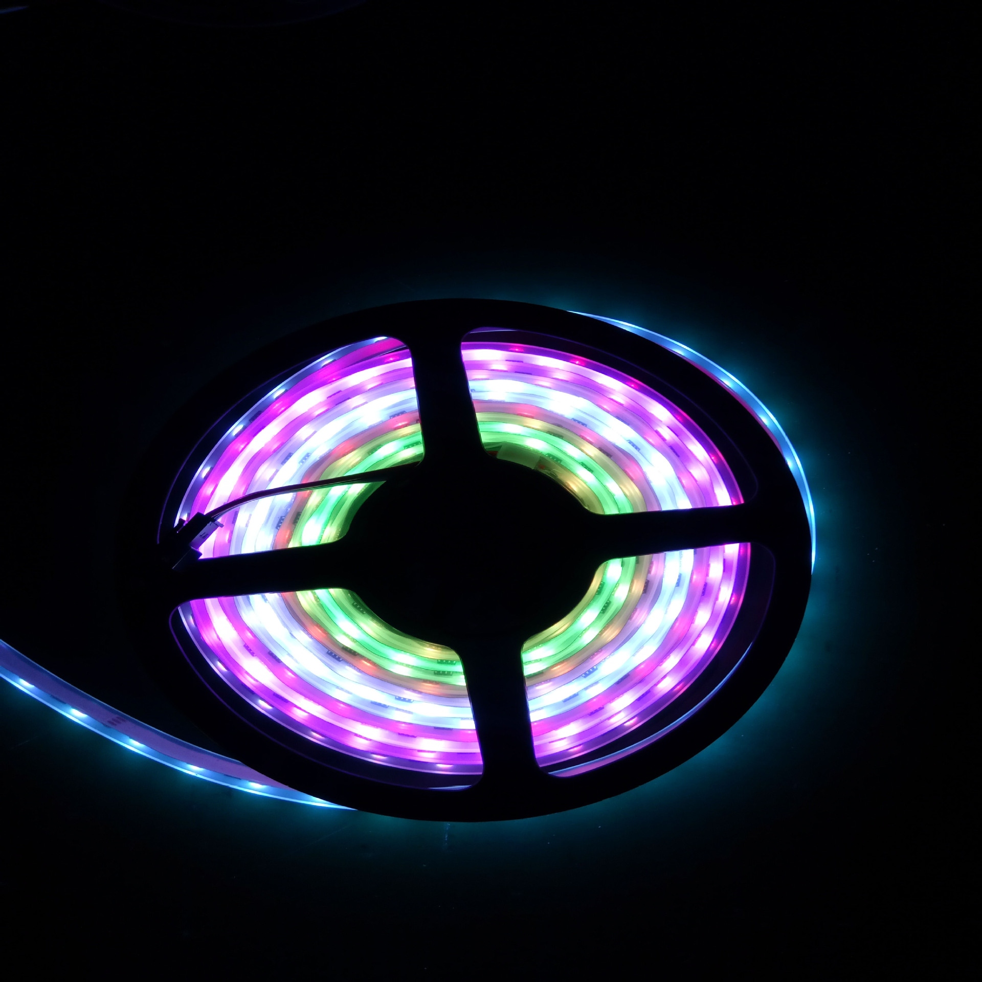 低压led软灯条1903幻彩跑马灯带60灯滴胶套管防水户外装饰用灯