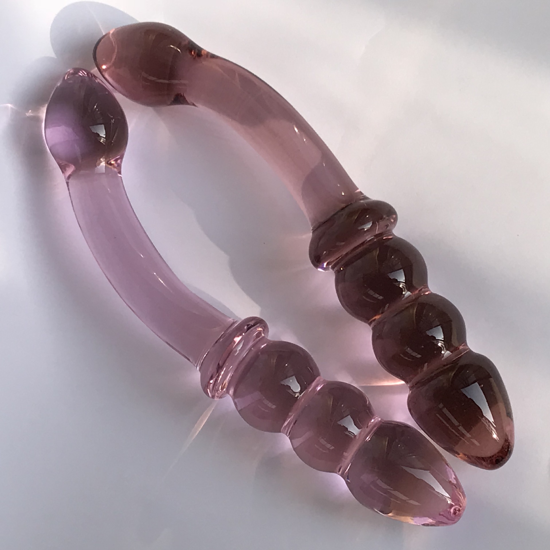 0391深粉色 les拉拉情趣用品螺纹弯曲阳具成人用品水晶棒-阿里巴巴