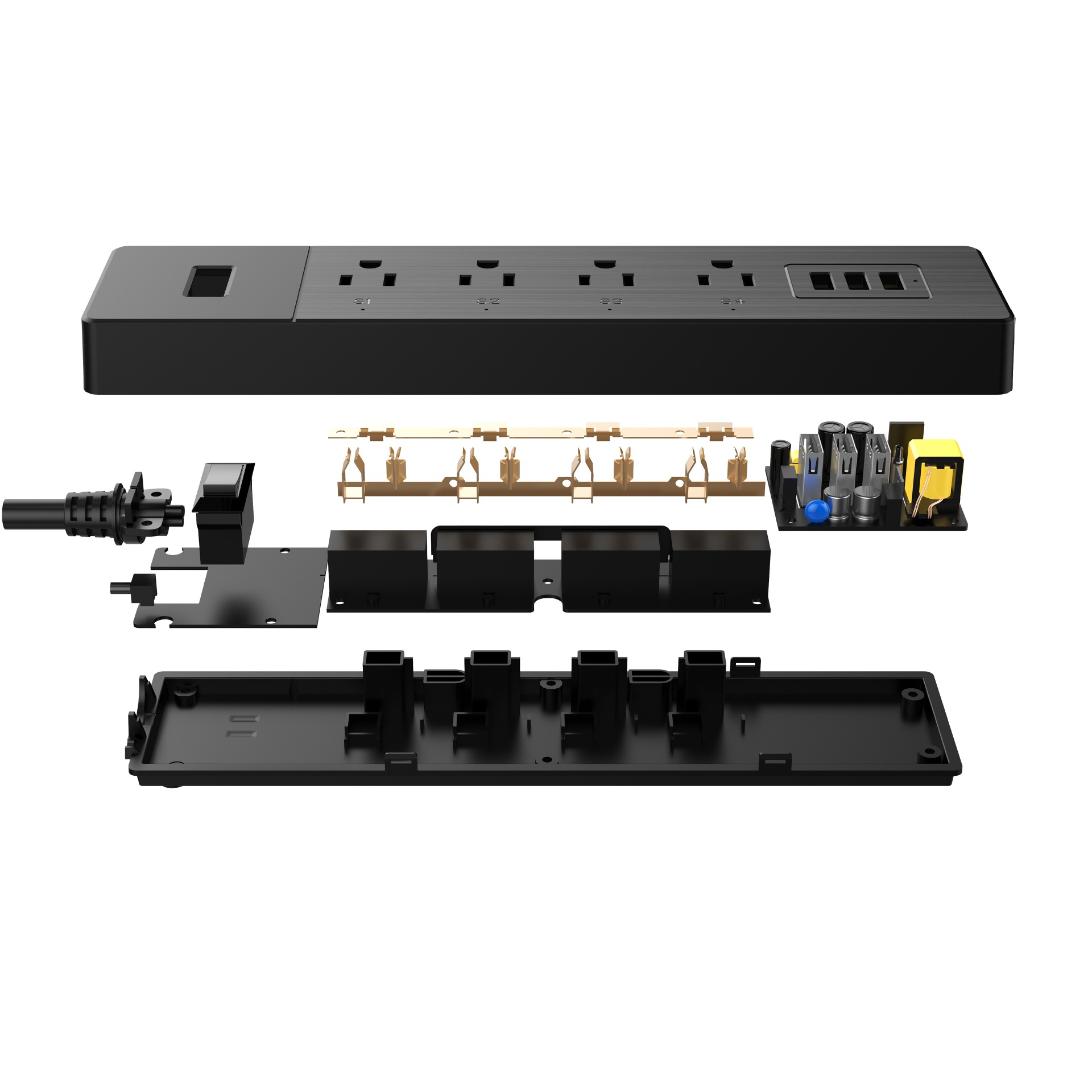 wifi智能插座-智能排插 美规 wifi插排 alexa wifi智能插排美规.