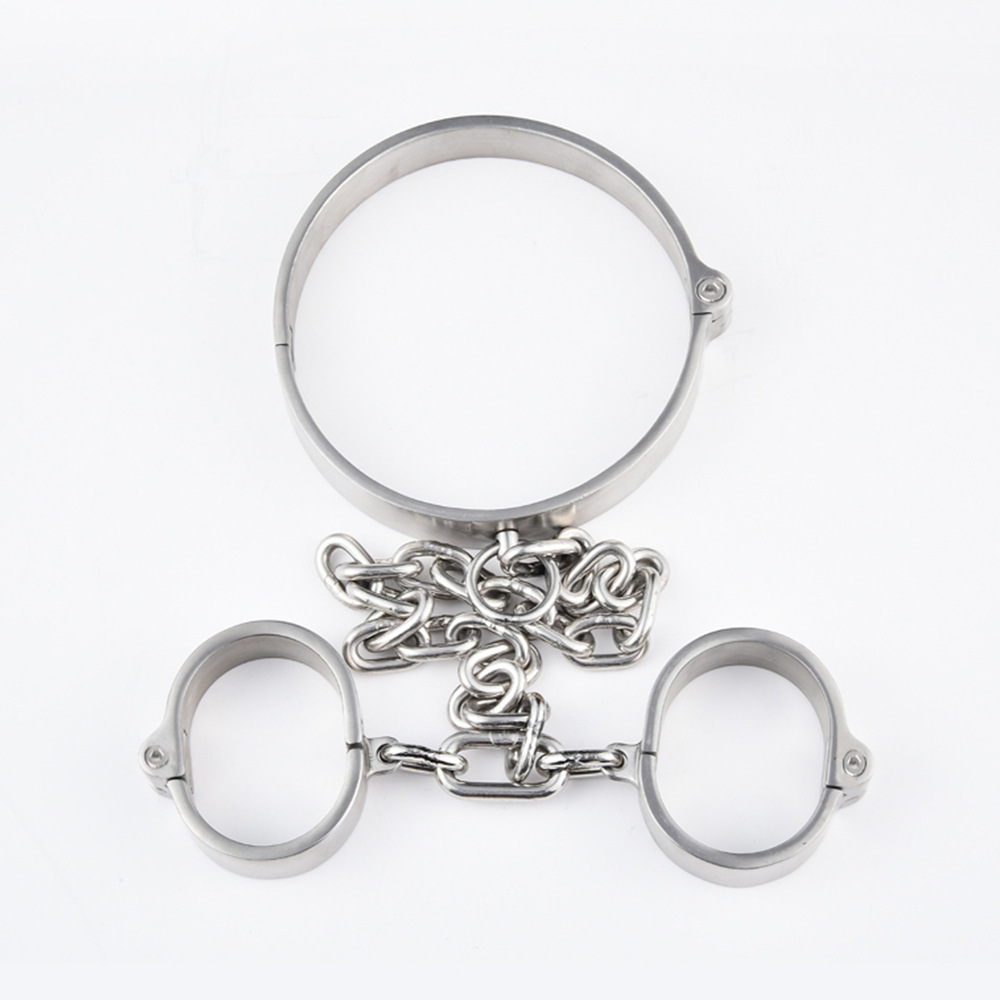 黑帝工厂成人情趣用品 不锈钢3cm高螺丝款手颈连铐-阿里巴巴