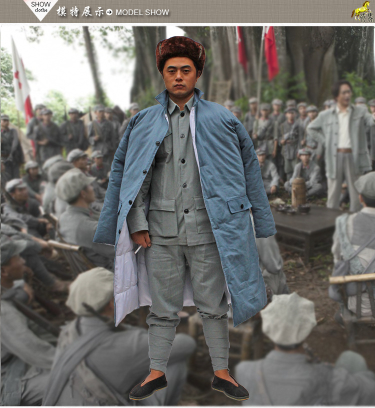 八路军棉袄棉裤红军大衣对禁大褂49式50式将校军大衣影视老式军装