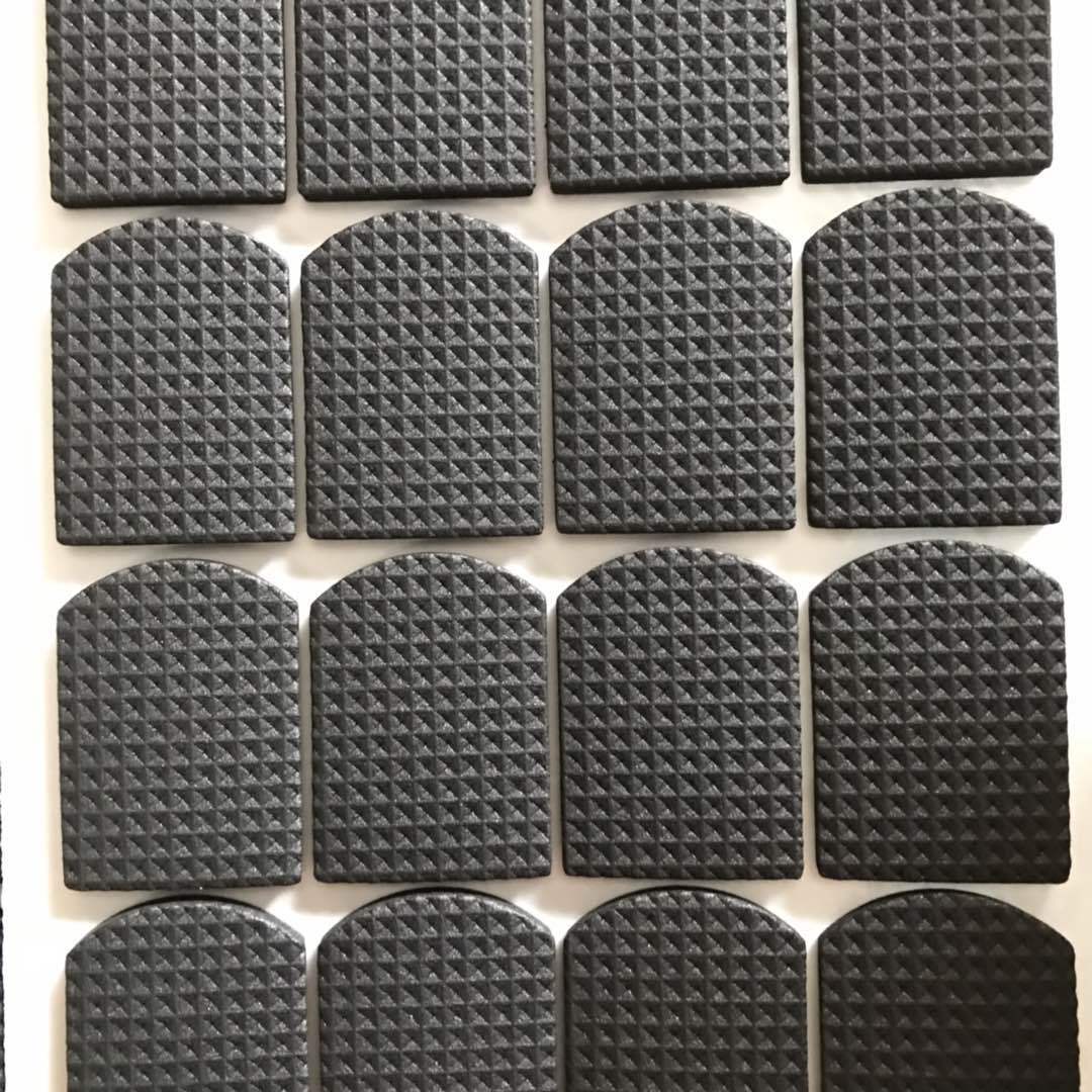 eva胶垫 单面背胶eva泡棉脚垫 自粘防滑网格黑色eva海绵垫可定制