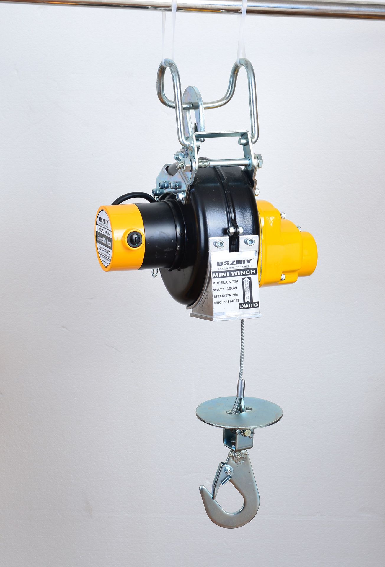 美国智友原装悬挂微型电动葫芦220v伏家用电快速起吊27米轻便型