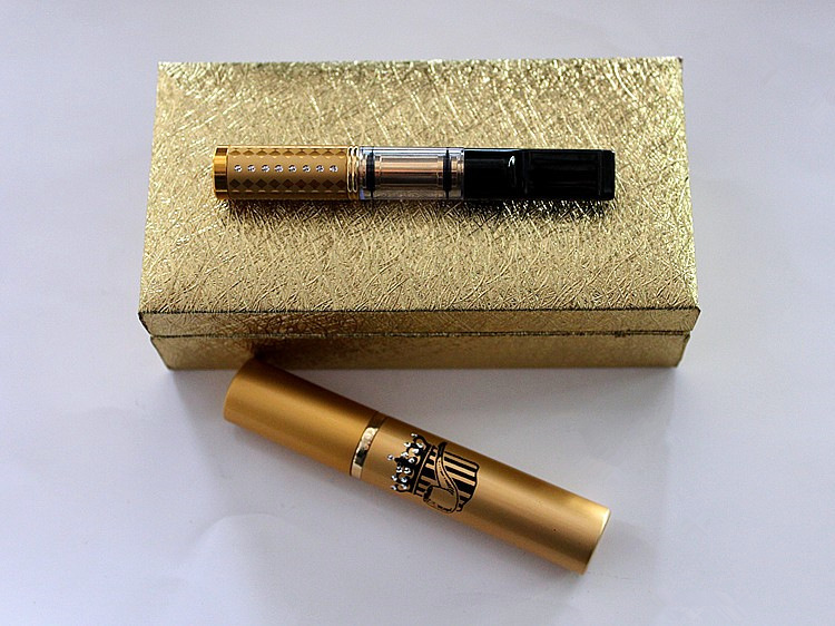 烟嘴厂家直销 双重过滤芯 黄金烟 五金烟嘴钻石点系列烟嘴—金色