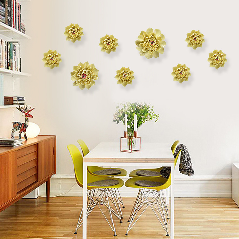 陶瓷花墙饰壁饰家居客厅电视沙发背景墙壁挂饰墙面墙上装饰品挂件