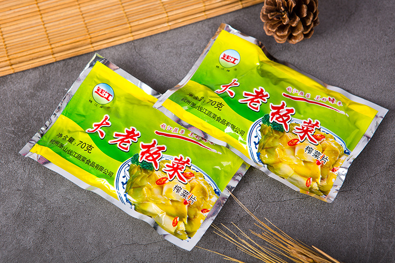 钱江大老板菜70g榨菜片咸菜下饭菜
