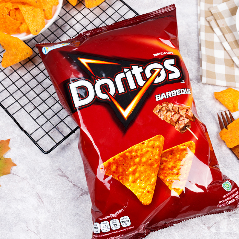 印尼进口零食 doritos/多力多滋 玉米片 原味/烧烤味/芝士味160g