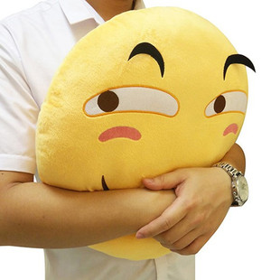 滑稽抱枕贴吧 表情脸 抱枕靠垫 ins爆款 动漫周边 emoji抱枕毛绒