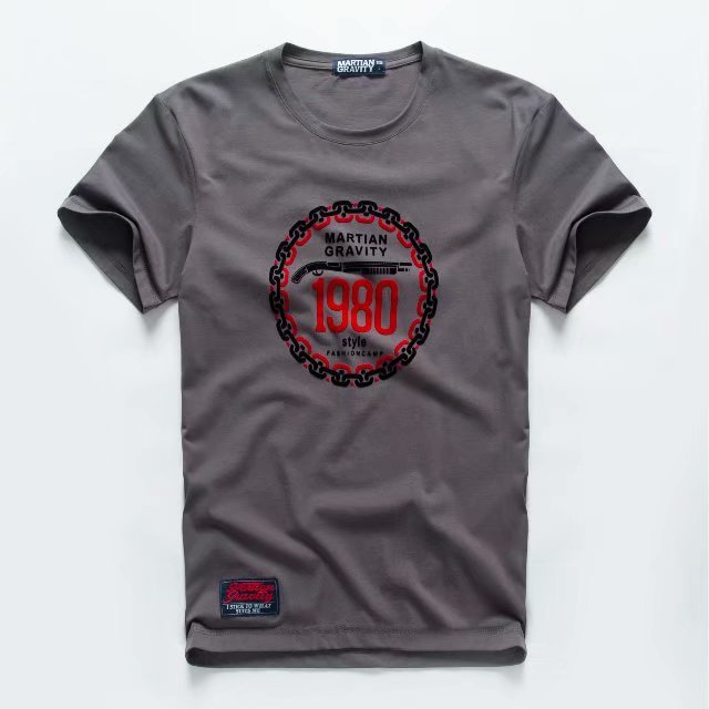 刺绣上衣半袖日单全棉男女短袖t恤 外贸原单尾货尾单出口日本韩国