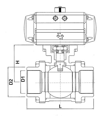特价批发q611f气动三片式螺纹球阀