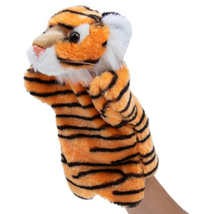帕皮特动物手偶老虎毛绒手套亲子益智早教幼儿园讲故事表演道具
