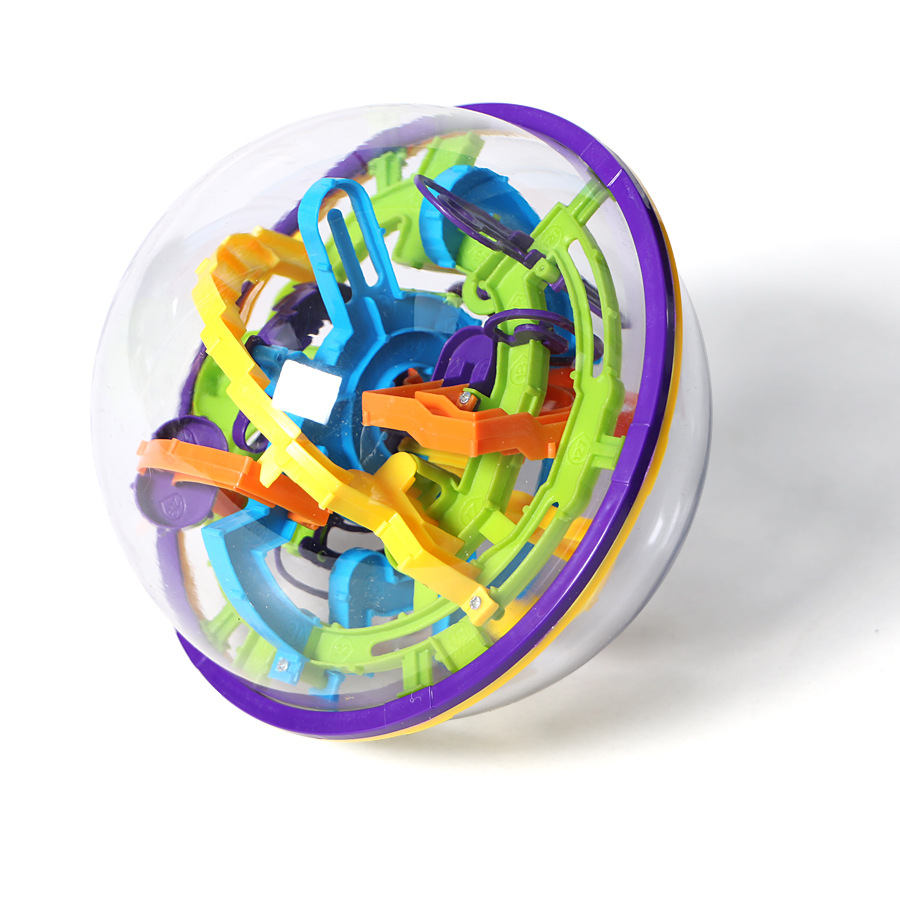 爱可优3d魔幻智力球 开发智力亲子互动儿童玩具迷宫球158关幻智球