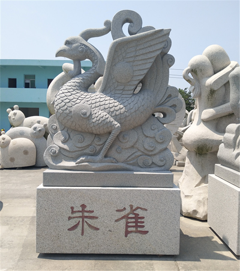 厂家石雕四大神兽雕像镇宅招财白虎青龙朱雀玄武瑞兽动物雕塑摆件