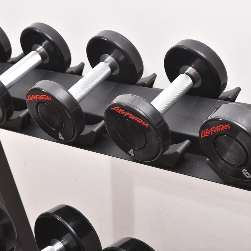 商用足重圆头包胶哑铃男士健身哑铃固定哑铃健身房私教哑铃专用