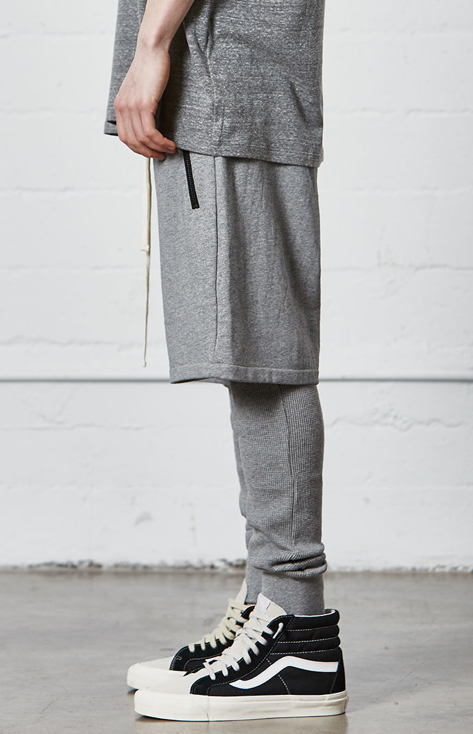 欧美高街hiphop嘻哈男女潮牌fog街舞华夫格秋冬季打底裤男休闲裤