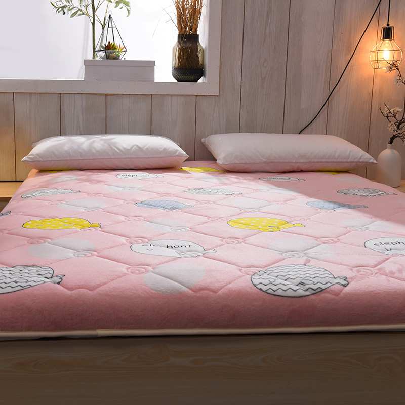 榻榻米床垫批发简约学生一件代发床上用品褥子法莱绒保暖厂家直销