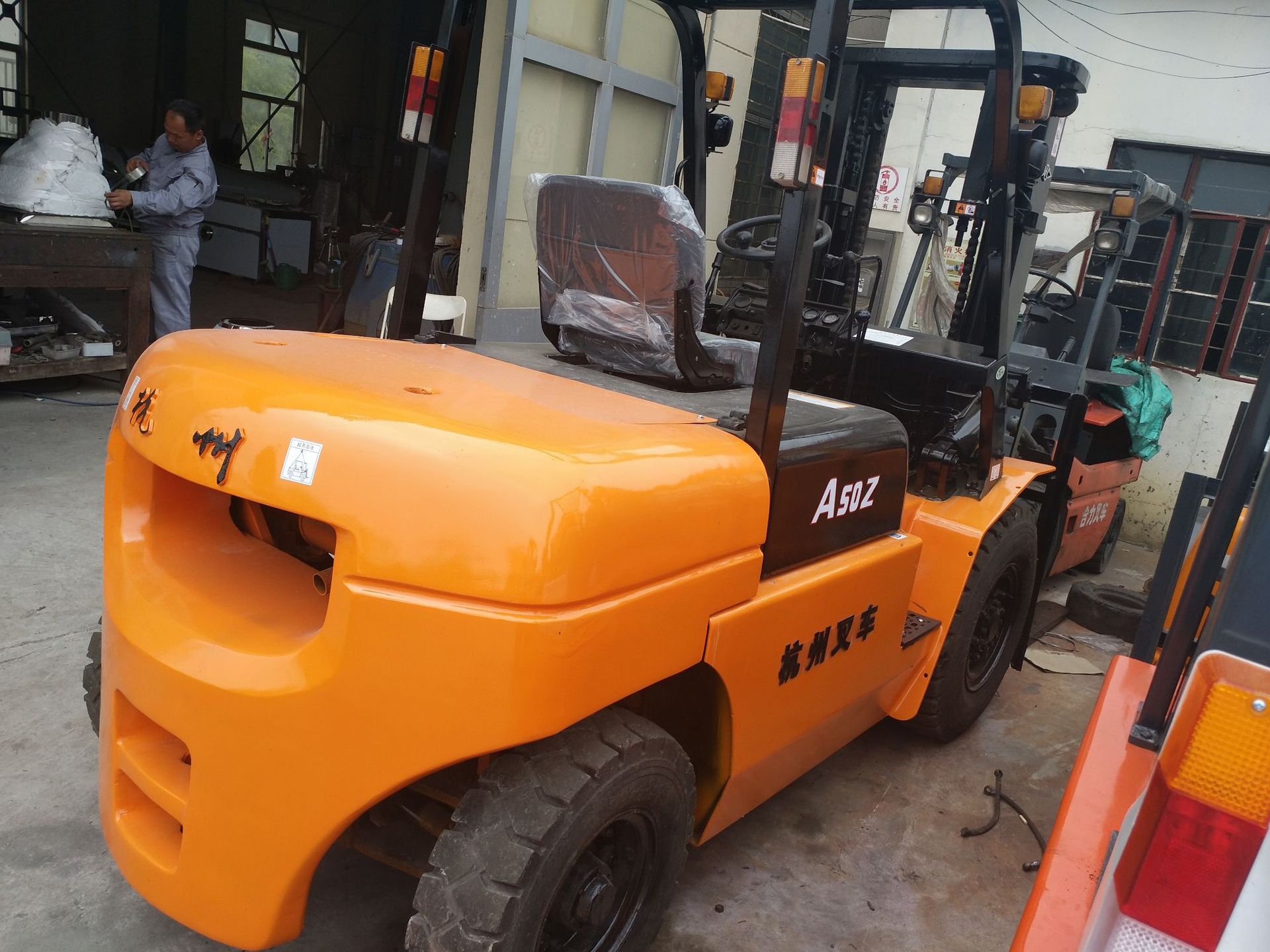 转让5吨双轮合力杭州二手叉车 高门架集装箱专用叉车