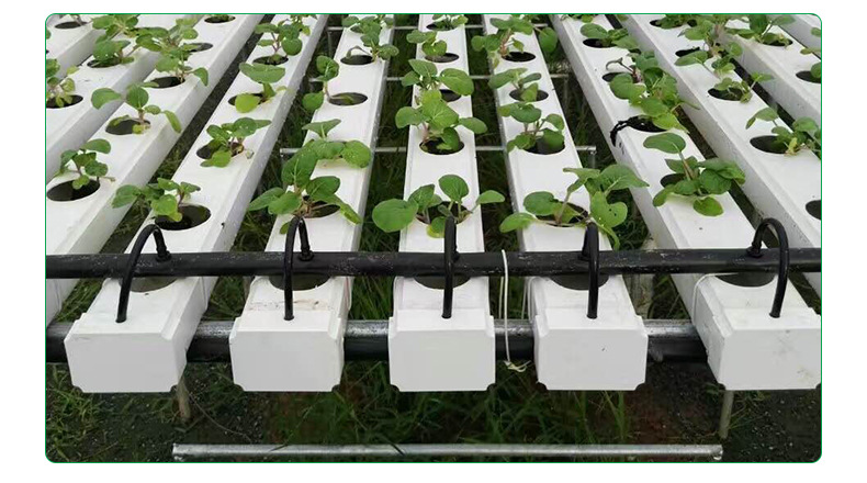定制大棚专用pvc水培种植方管 75*50 无土栽培基质槽水培管定制