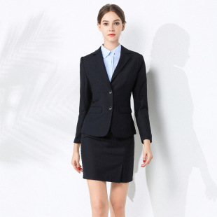 热卖两扣女职业套装 小西装衬衫西裤裙子酒店工作服 厂家批发代发