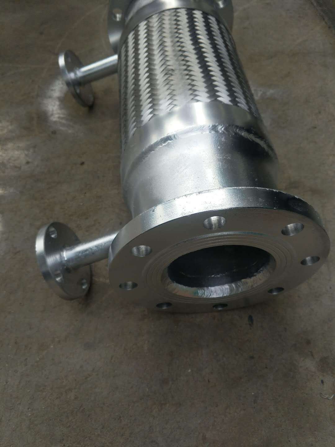 保温换热导热油沥青夹套 金属软管 活套法兰连接 双层波纹软管-搜了网