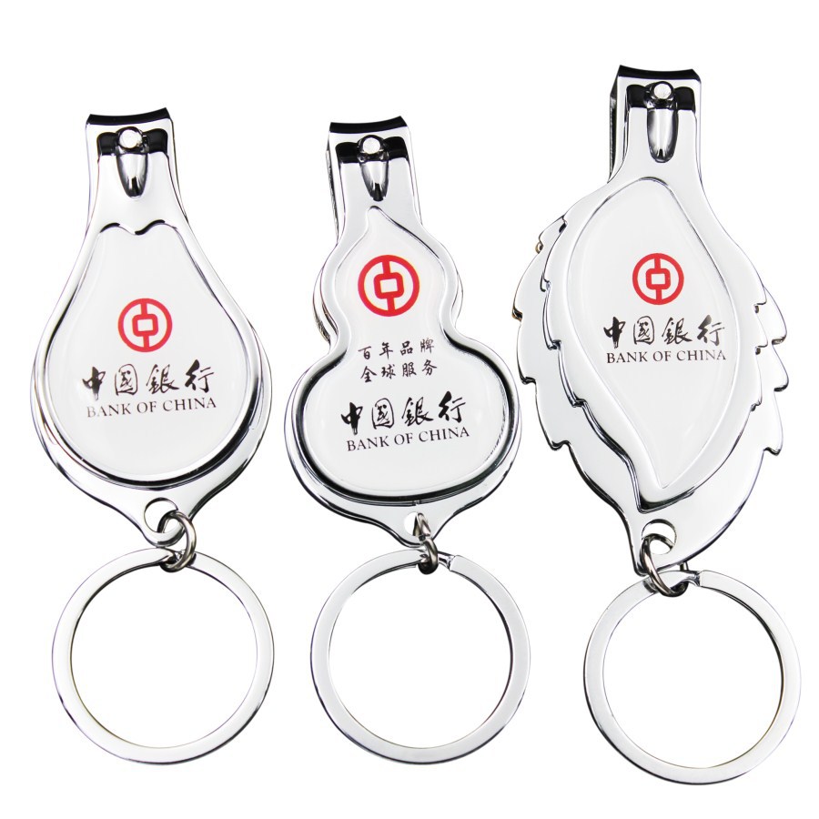 Large Bottle Opener Nail Scissors Keychain Gourd-Shaped Nail Clipper Advertising Gift Nail Clippers Three-in-One Nail Clipper