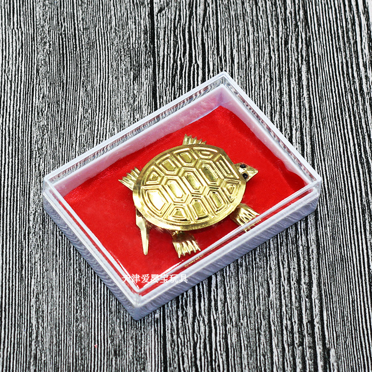 80 S Nostalgic Traditional Folk Hand Crafts Shaking Golden Little Turtle Souvenir Swinging Little Golden Turtle Collection