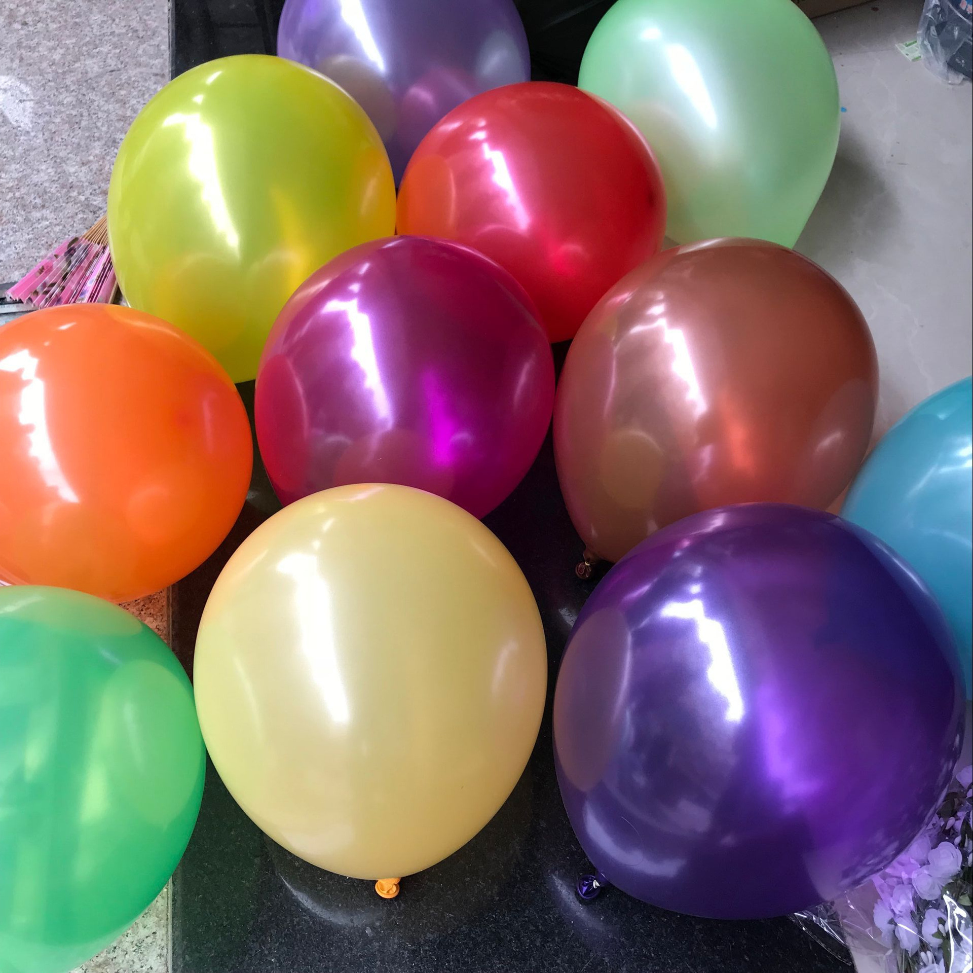 8克加厚珠光乳胶气球套装 结婚生日气氛布置气球100个 跨境