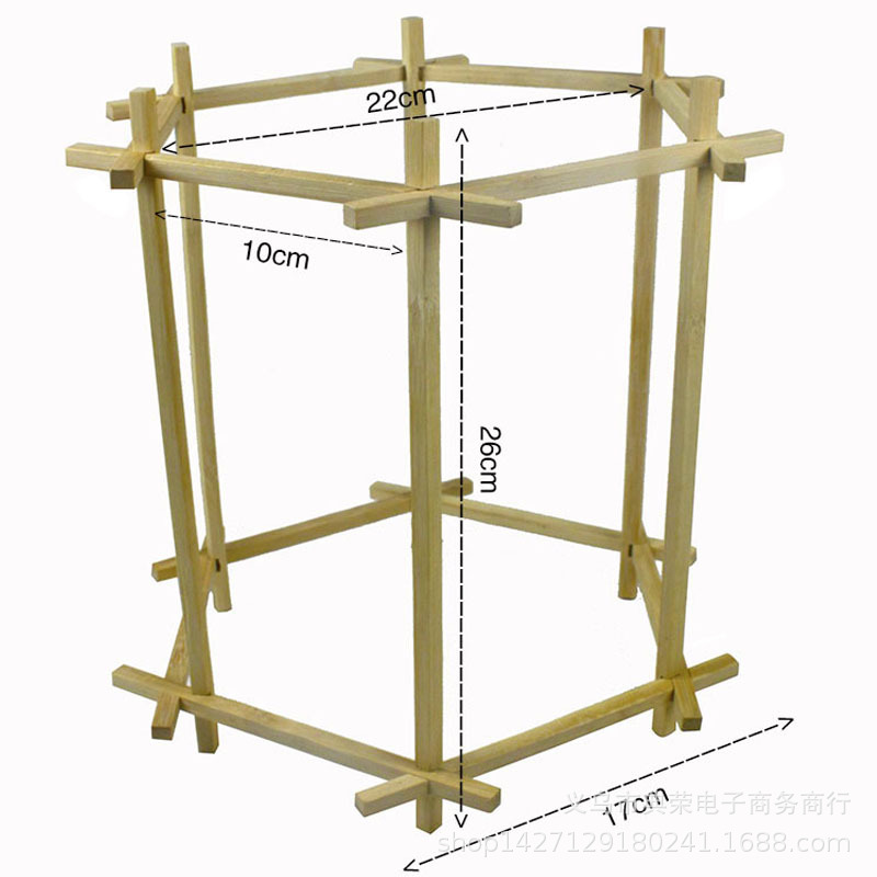 春节装饰六角宫灯仿古儿童手提灯笼幼儿园手工纸灯笼diy材料送灯