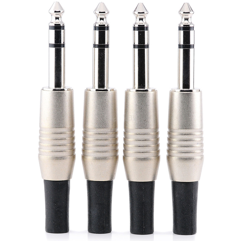 35mm音频插头大二/三芯接头 话筒调音台6.5mm 音频插头