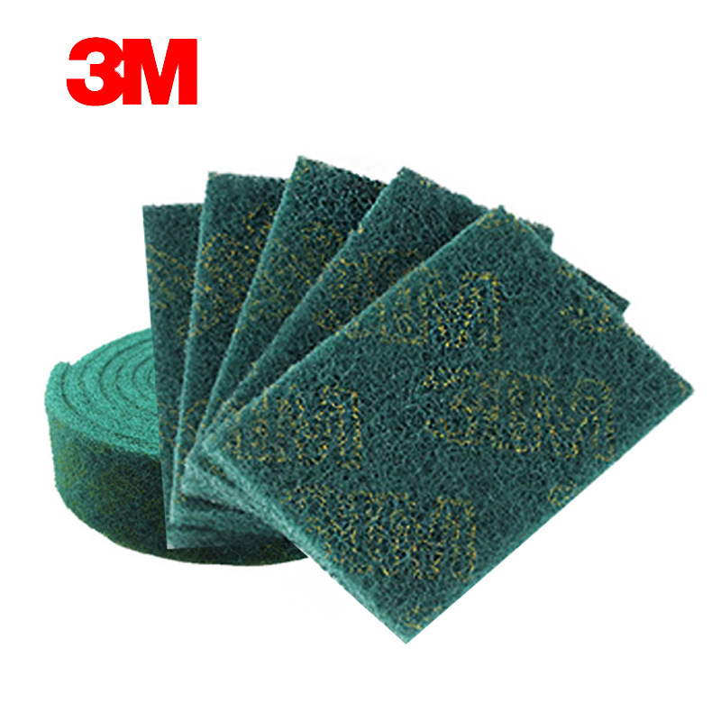 3m8698工业百洁布 5*8英寸拉丝除锈擦拭布抛光打磨尼龙菜瓜布