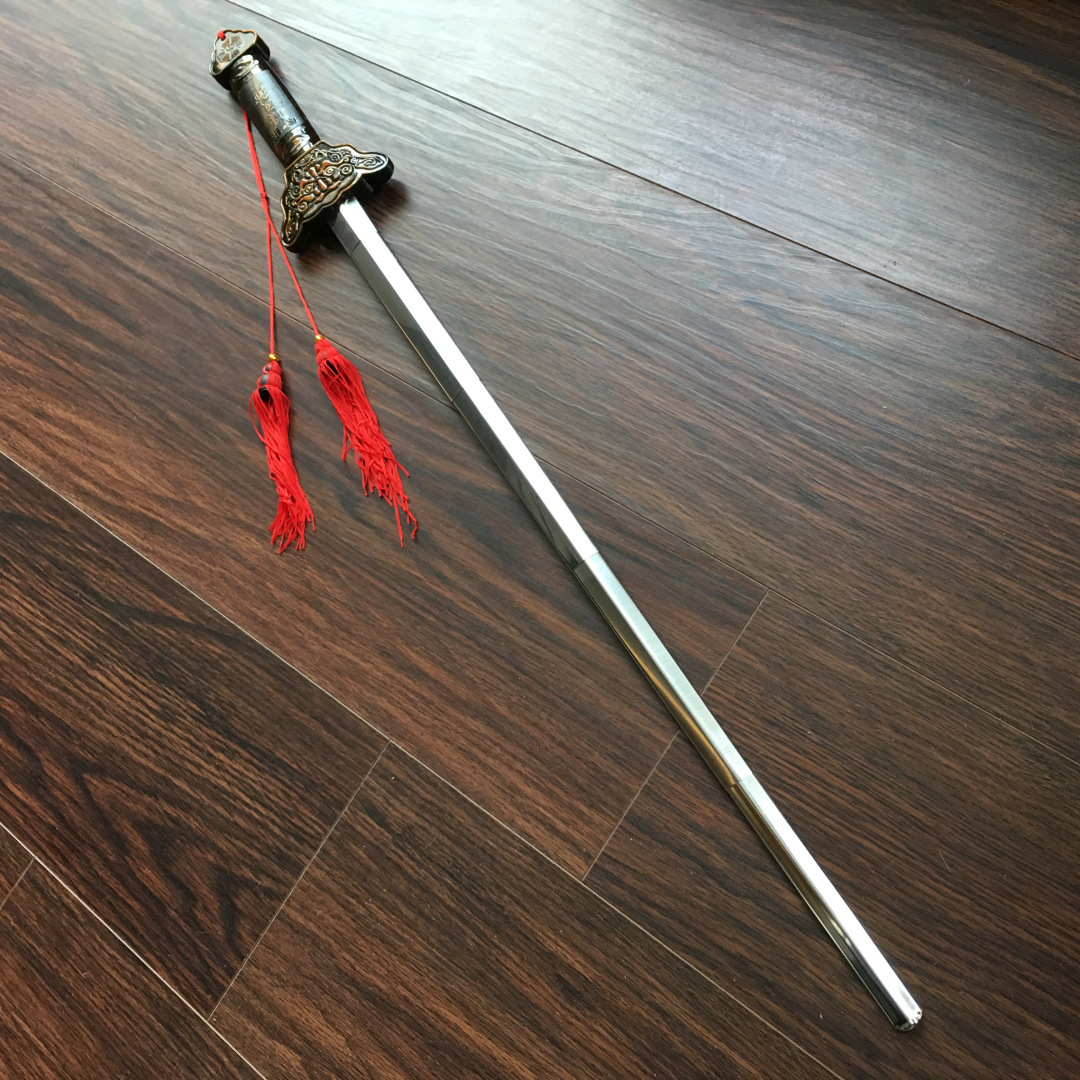 旅游景区热卖伸缩剑 公园健身太极剑 演出道具玩具 厂家批发