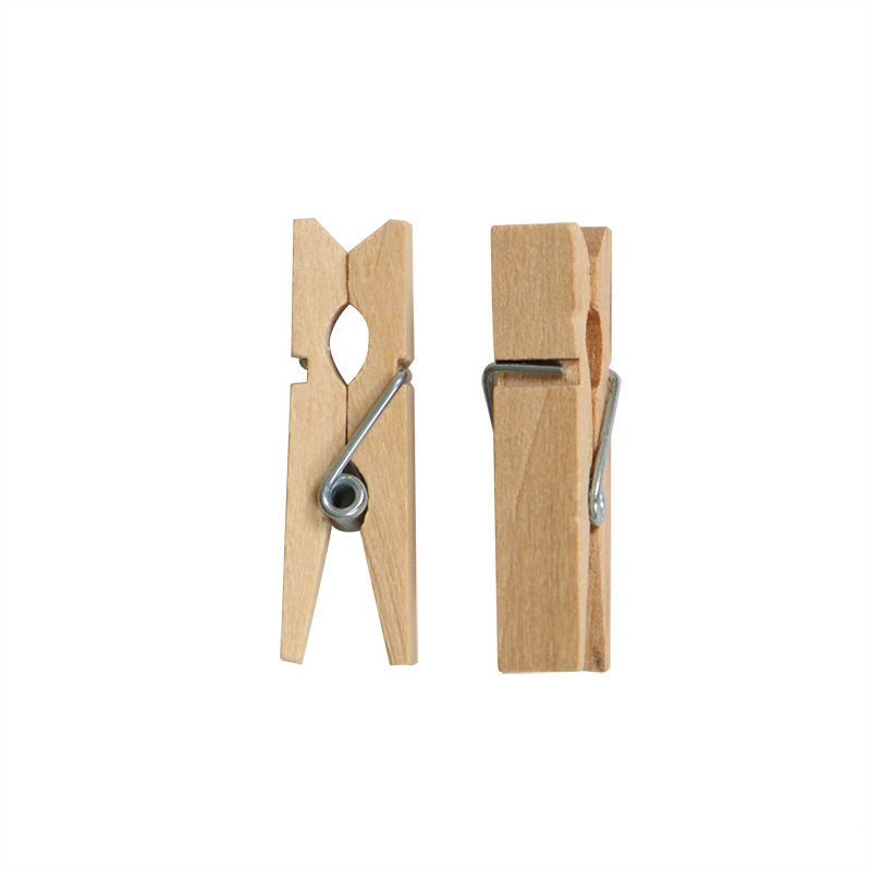 原木色3.5cm小木夹子 100个/包diy照片夹子 照片墙装饰小木夹