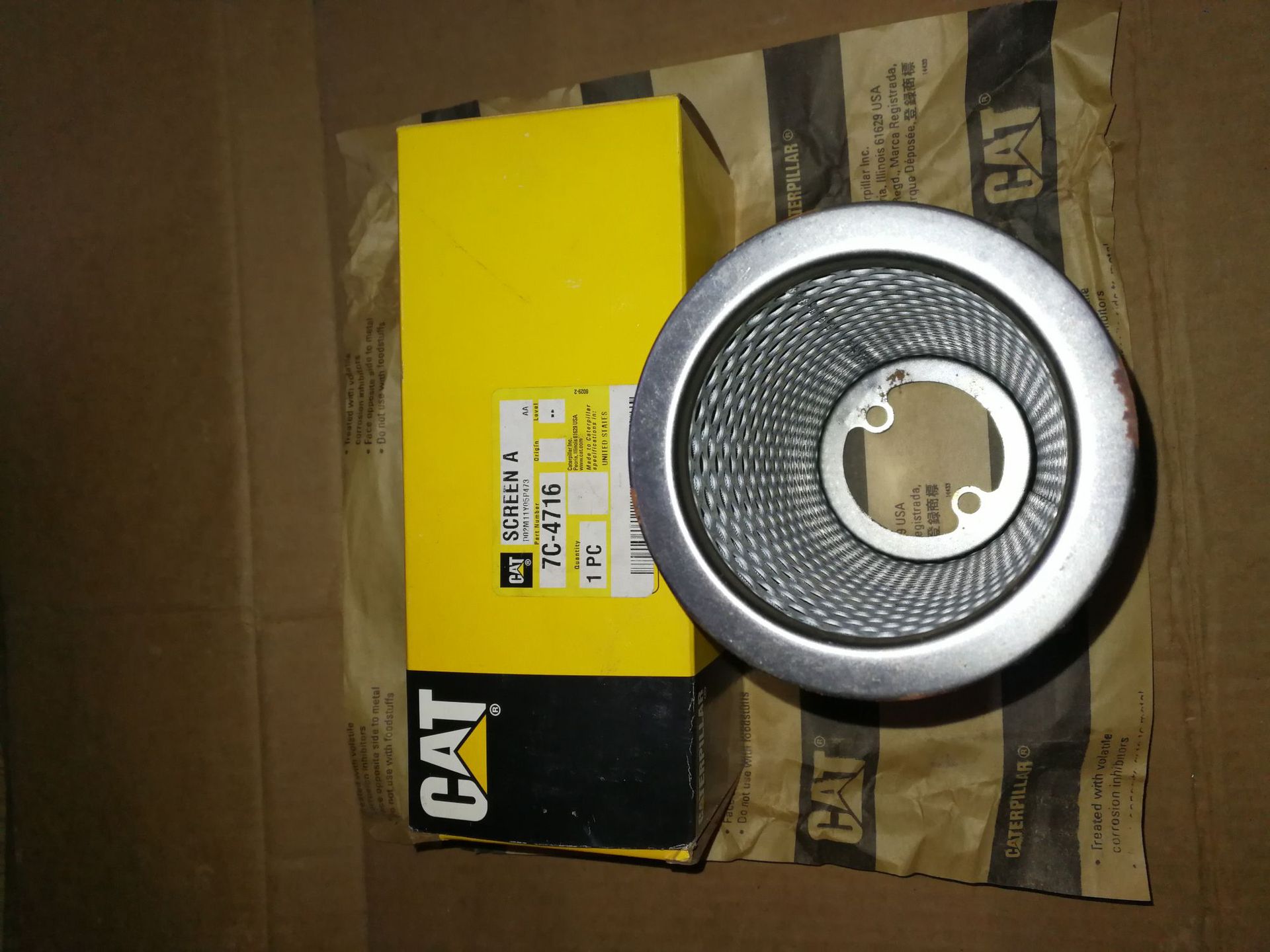 卡特彼勒发动机机油过滤网7c4716