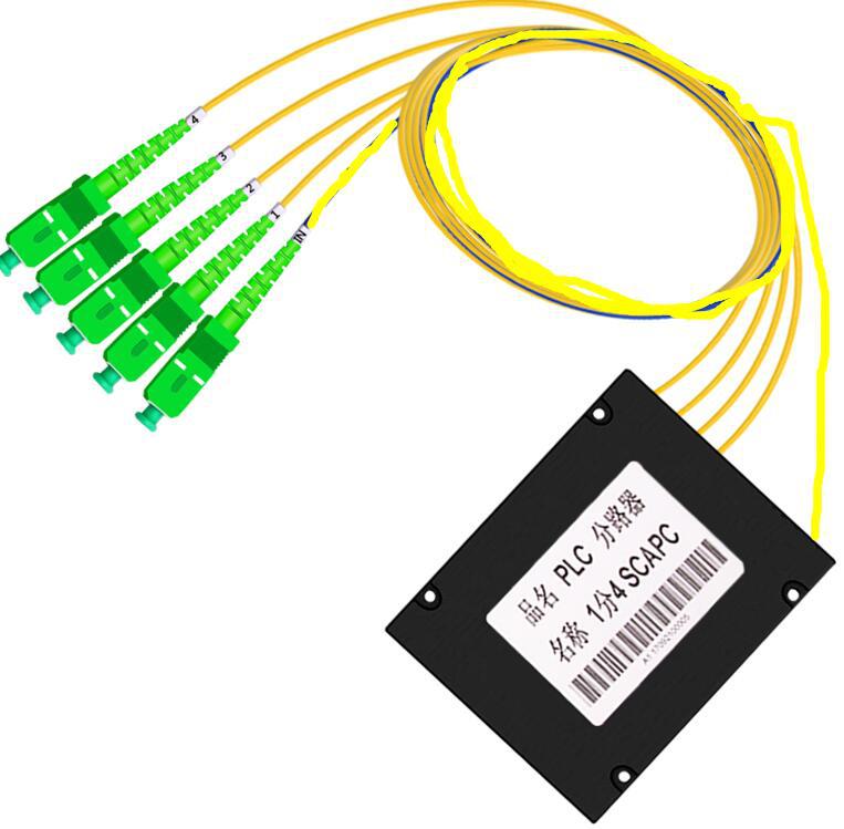 工厂直供分光器1分4scapc光纤分路器盒式电信级广电有限电视用