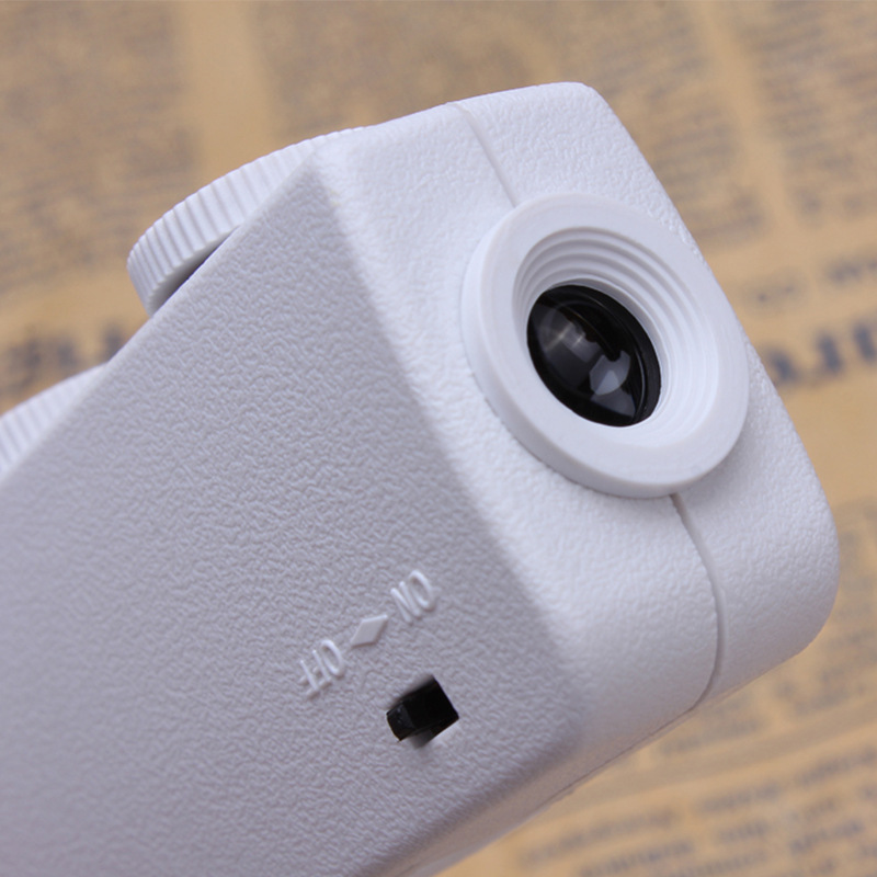 楚达160倍-200倍手机放大镜便携式袖珍型led放大镜 可调显微镜