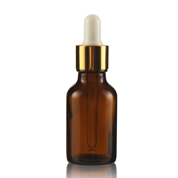 厂家现货茶色玻璃10ml精油瓶圆柱滴管棕色15ml精油瓶30ml产地货源
