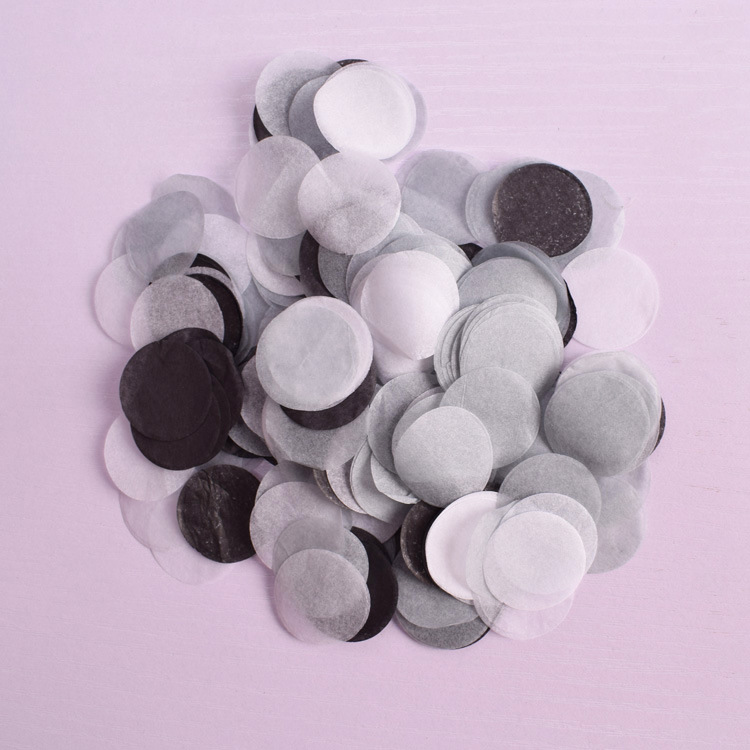 500g 装 圆形纸片波波球彩色圆片纸屑填充物 1cm 2.5cm 圆片碎屑