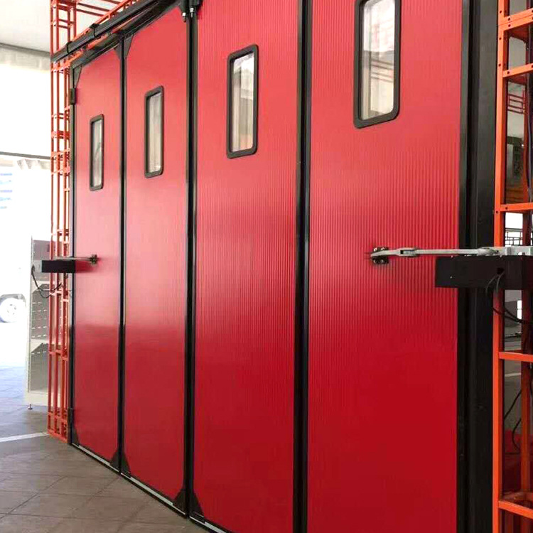 工业折叠门定做铝型材工业电动折叠门车间厂房工业推拉门