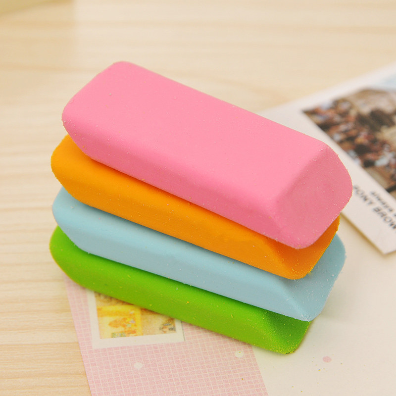 晨光文具中号橡皮彩色axp96455软橡皮糖果色32个装