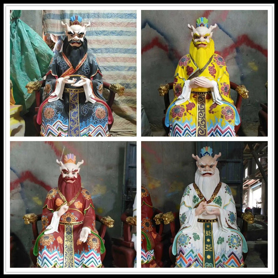 极彩四海龙王贴金四海龙王定制极彩龙王大型四海龙王极彩龙王批发