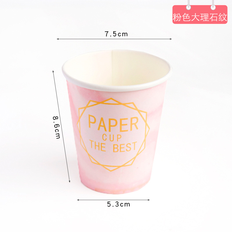 50 Pcs Disposable Paper Cup Creative Cute Cartoon Student Tea Cup Dormitory Home Printing Logo