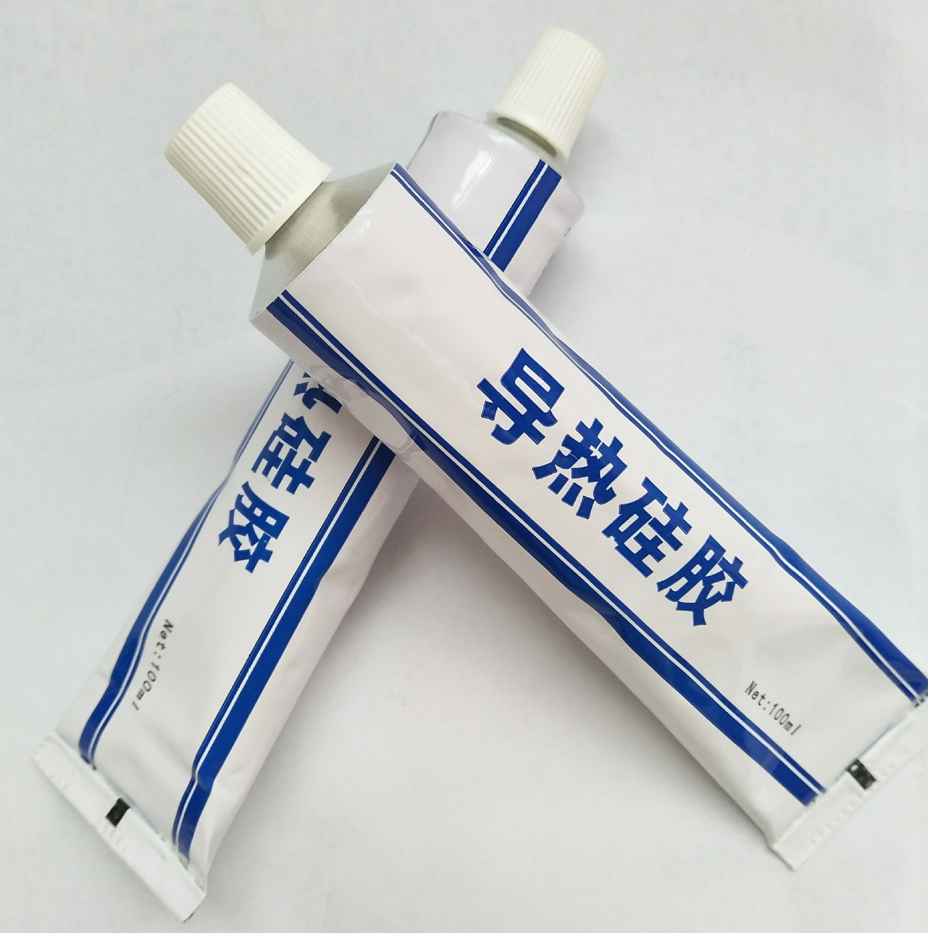 1.2w固定胶导热粘接胶 100ml/支防水密封粘接硅胶 导热胶厂家直销